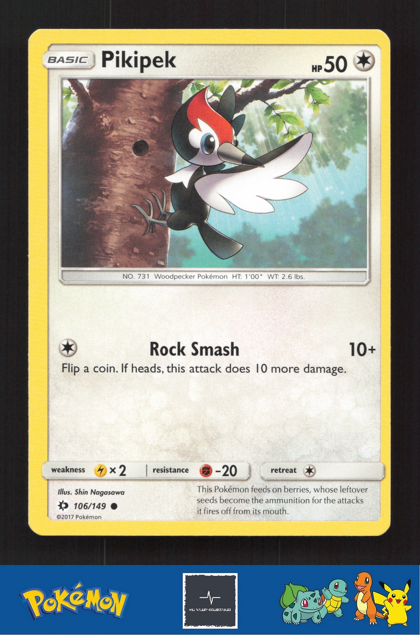 2017 Pokemon SM Sun & Moon Base Set 106/149 Pikipek