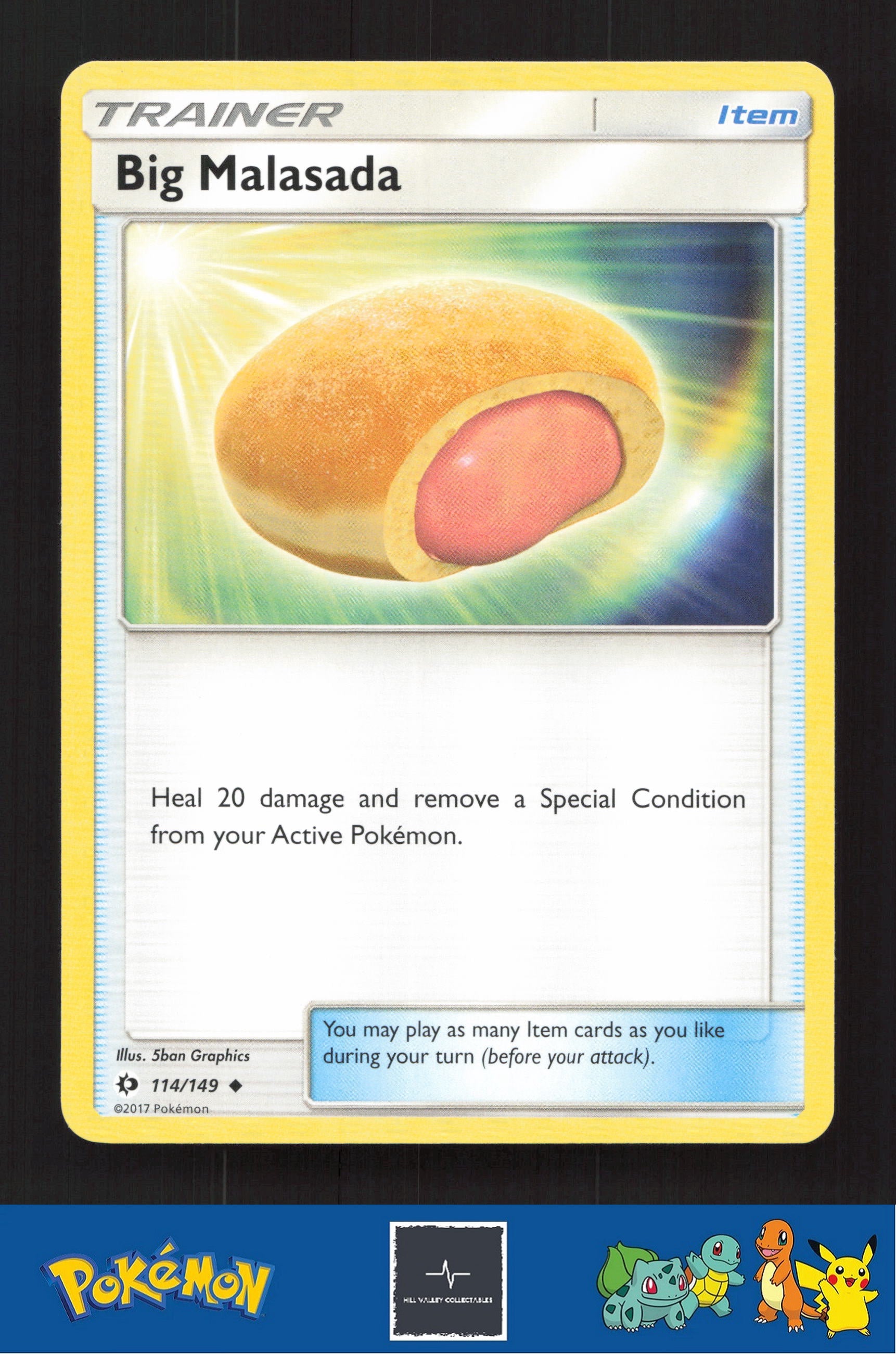2017 Pokemon SM Sun & Moon Base Set 114/149 Big Malasada