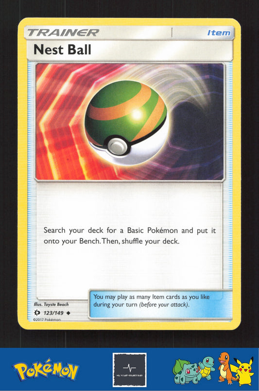 2017 Pokemon SM Sun & Moon Base Set 123/149 Nest Ball