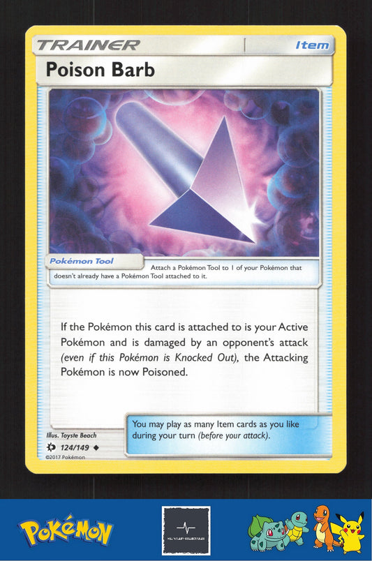 2017 Pokemon SM Sun & Moon Base Set 124/149 Poison Barb