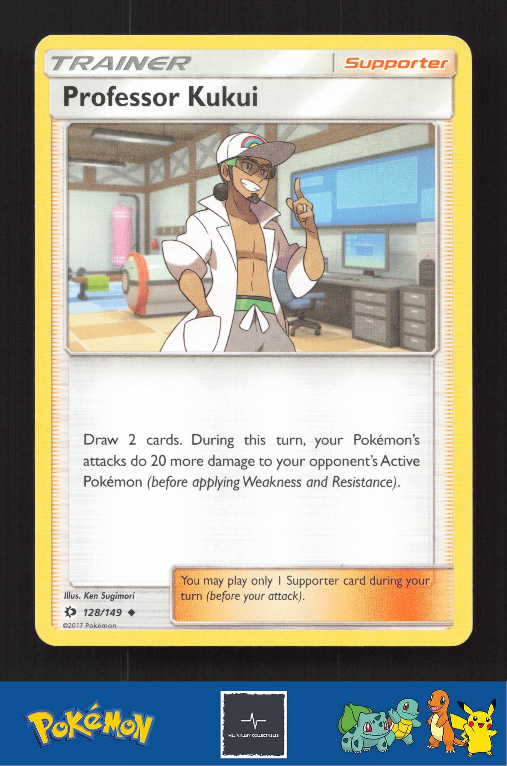 2017 Pokemon SM Sun & Moon Base Set 128/149 Professor Kukui