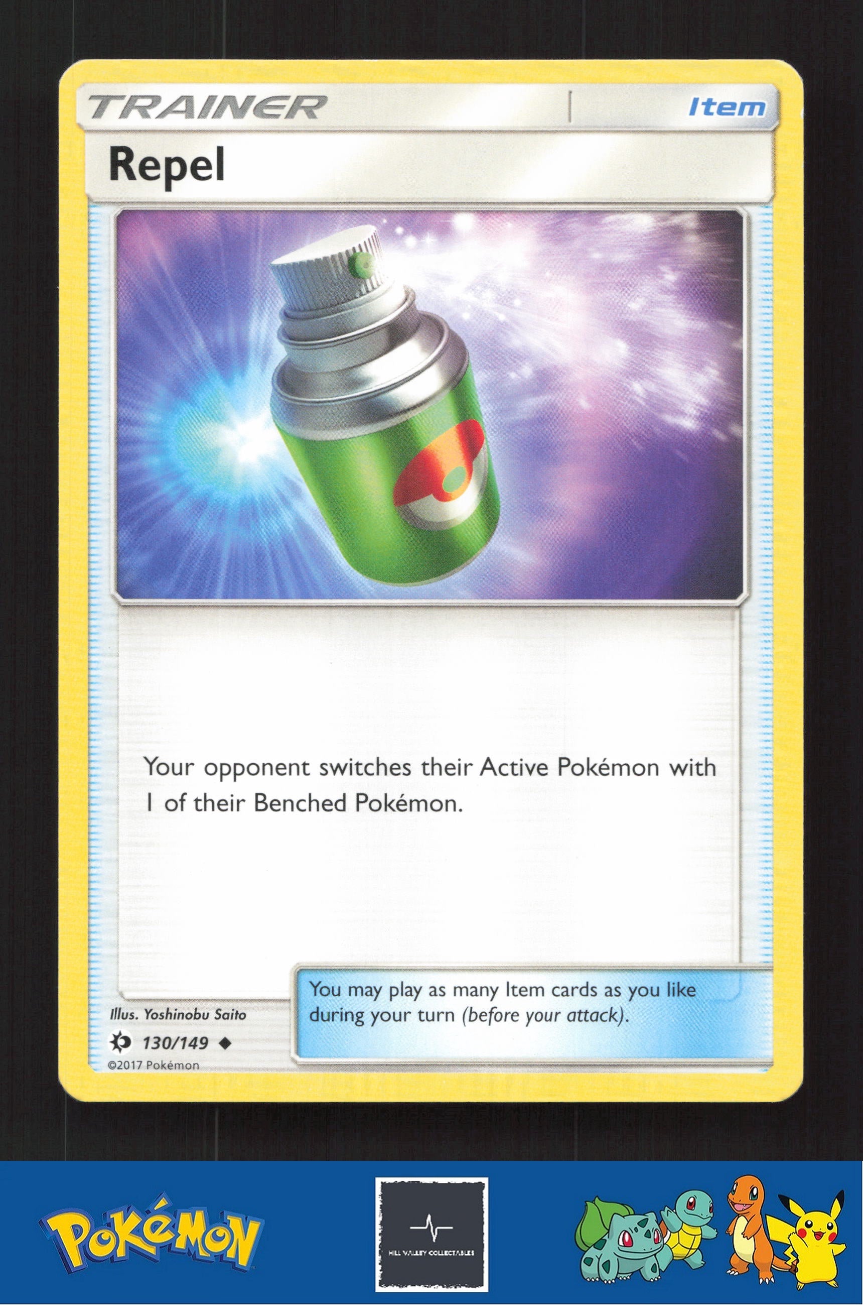 2017 Pokemon SM Sun & Moon Base Set 130/149 Repel