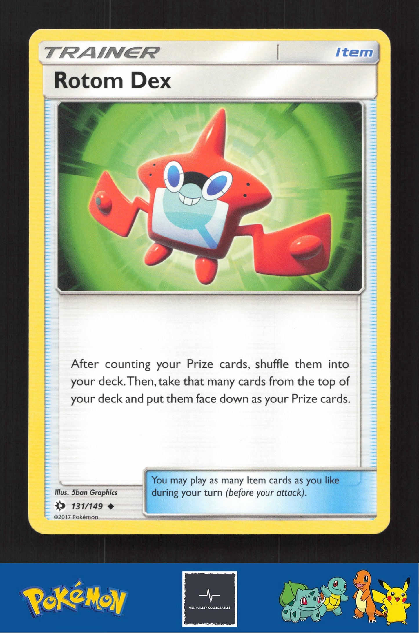 2017 Pokemon SM Sun & Moon Base Set 131/149 Rotom Dex