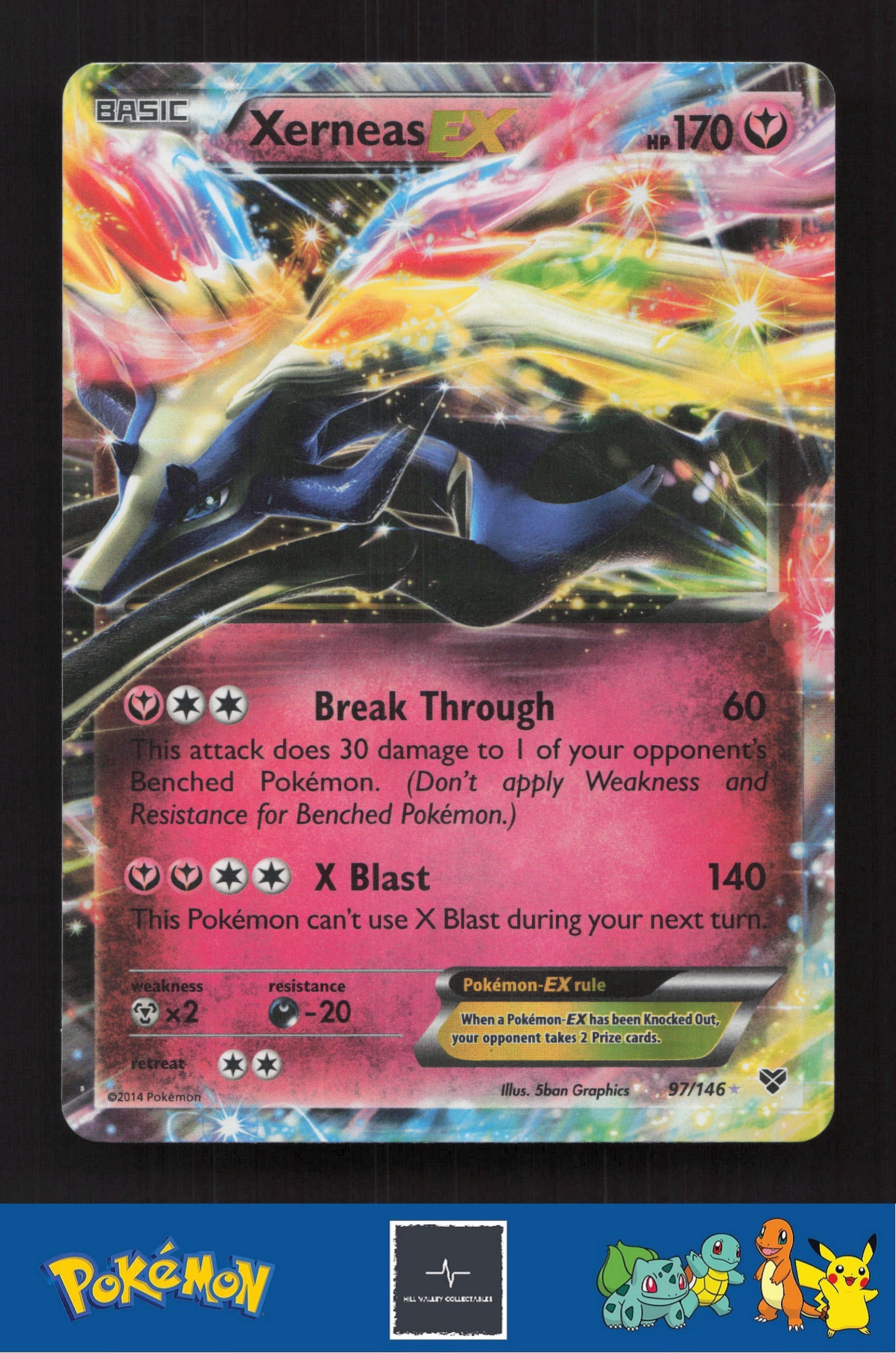 2014 Pokemon XY Base Set 97/146 Xerneas EX