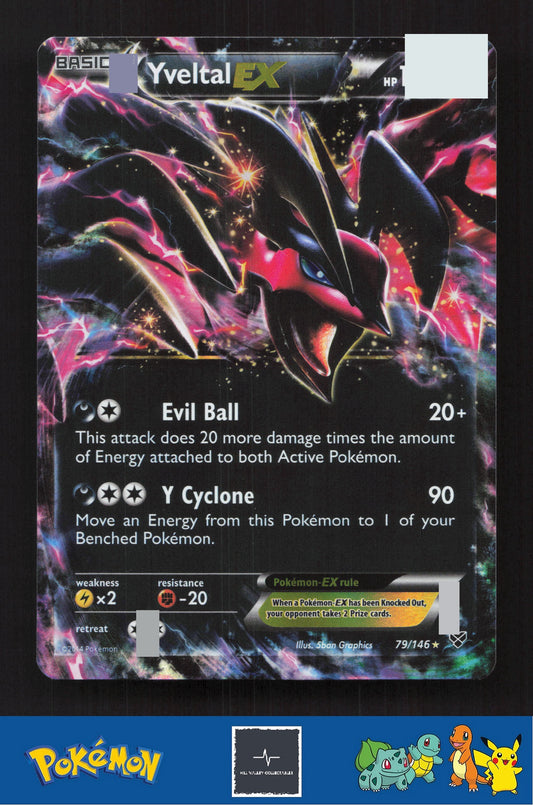 2014 Pokemon XY Base Set 79/146 Yveltal EX