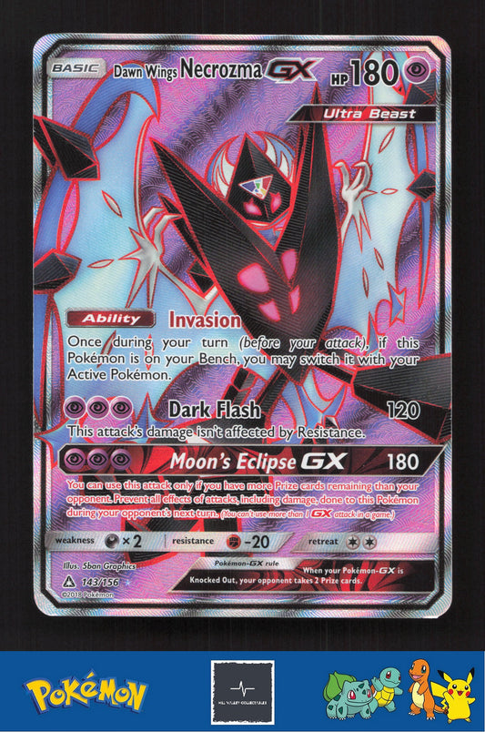 2018 Pokemon SM Ultra Prism 143/156 Dawn Wings Necrozma GX