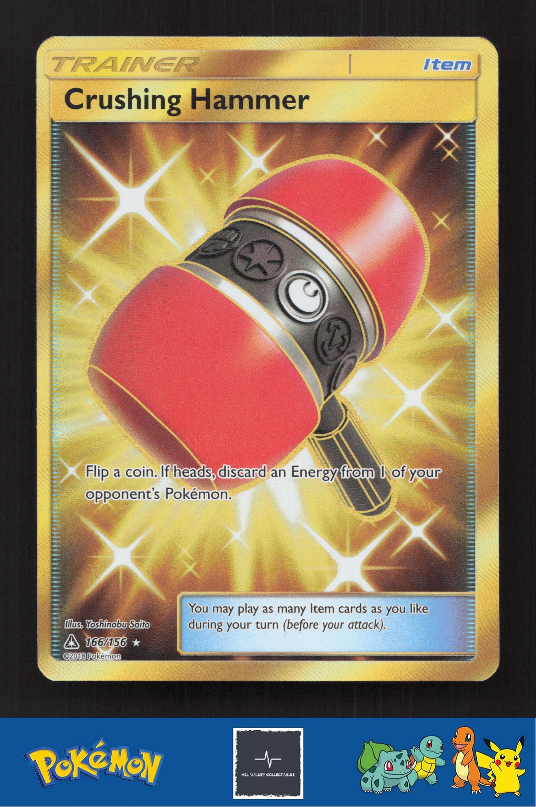2018 Pokemon SM Ultra Prism 166/156 Crushing Hammer