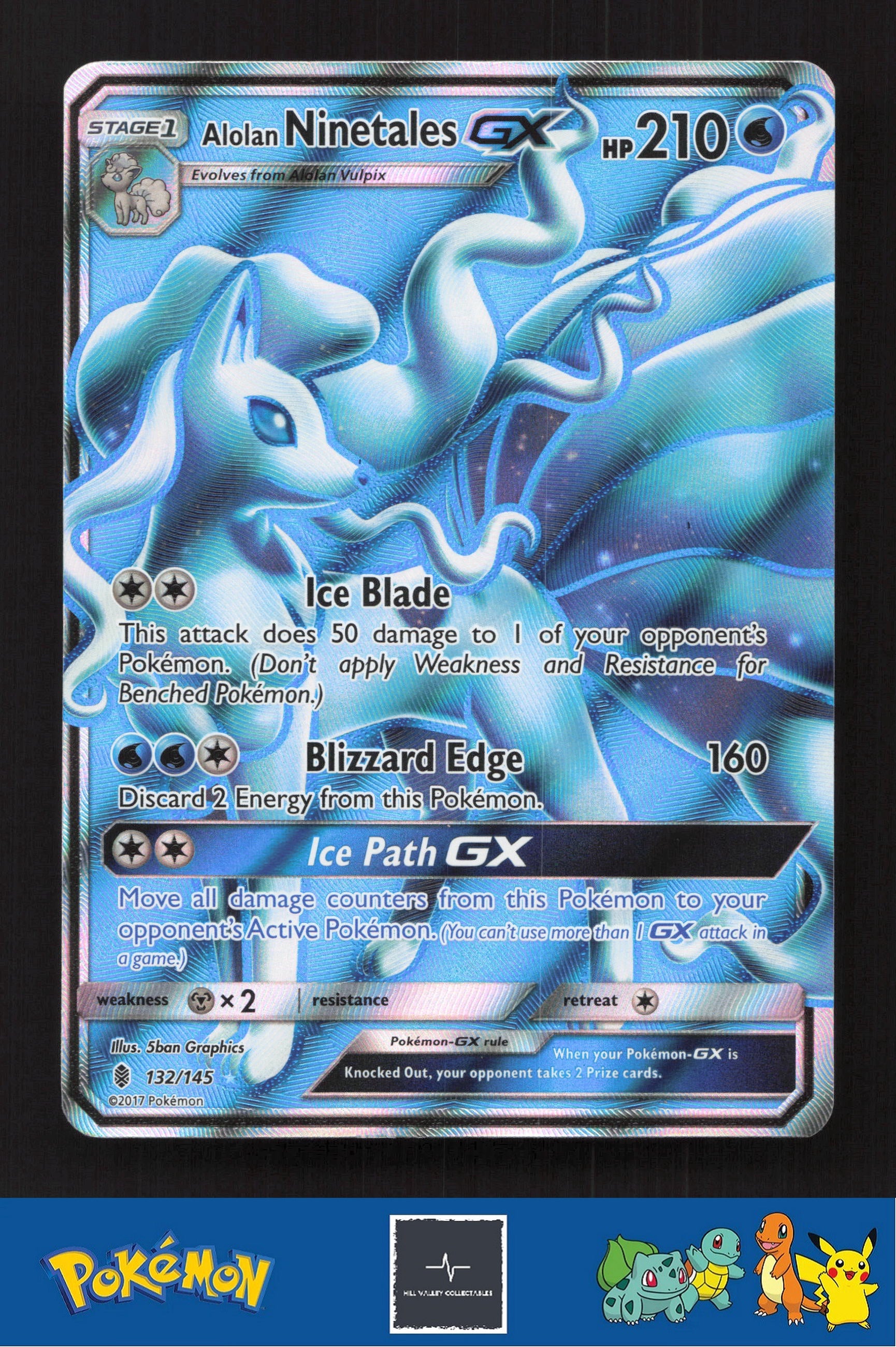 2017 SM Guardians Rising 132/145 Alolan Ninetales GX