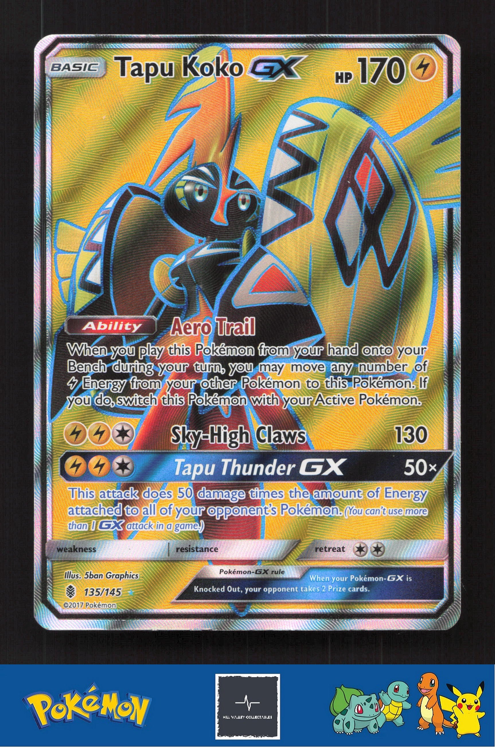 2017 SM Guardians Rising 135/145 Tapu Koko GX
