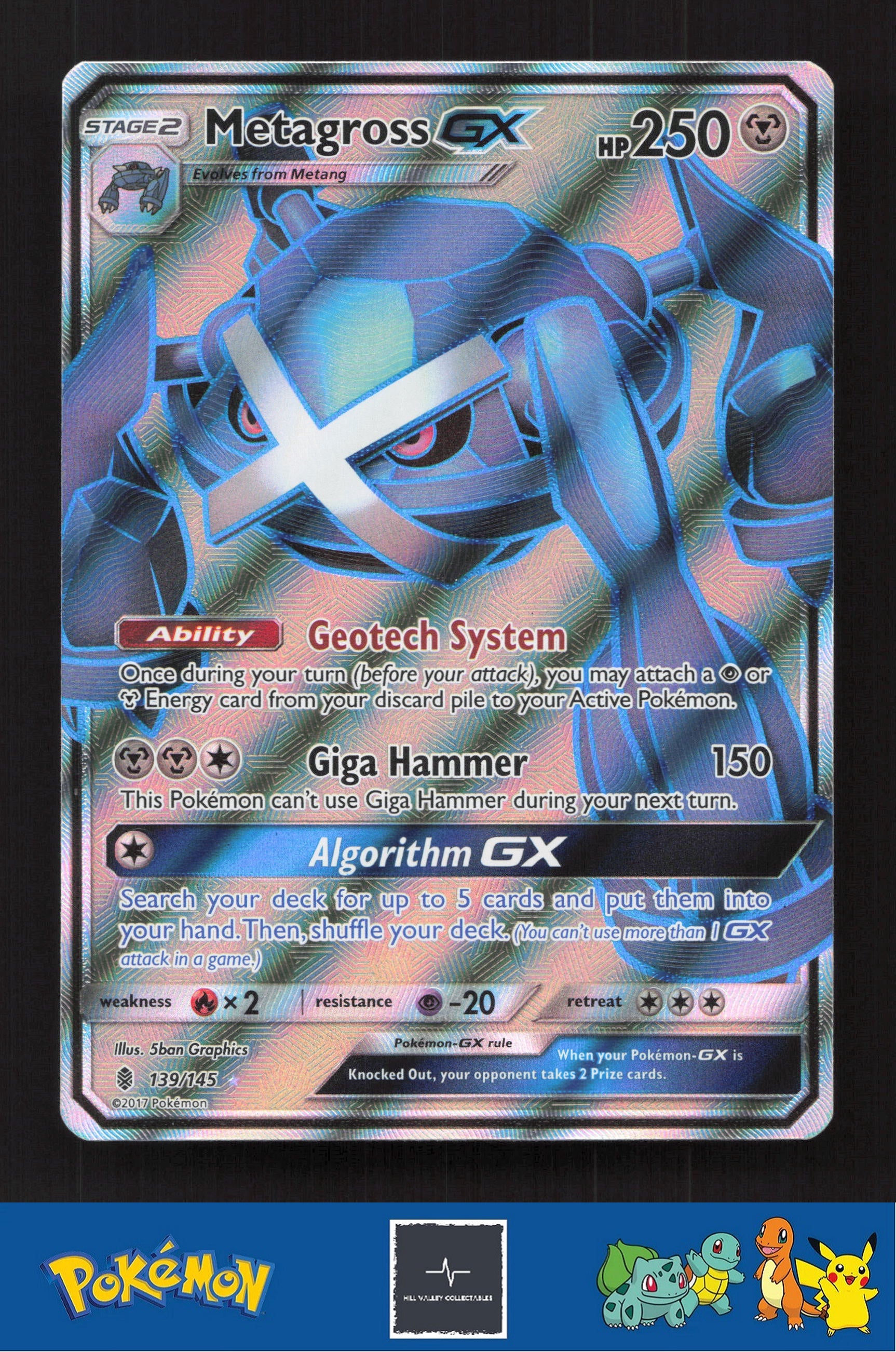2017 SM Guardians Rising 139/145 Metagross GX