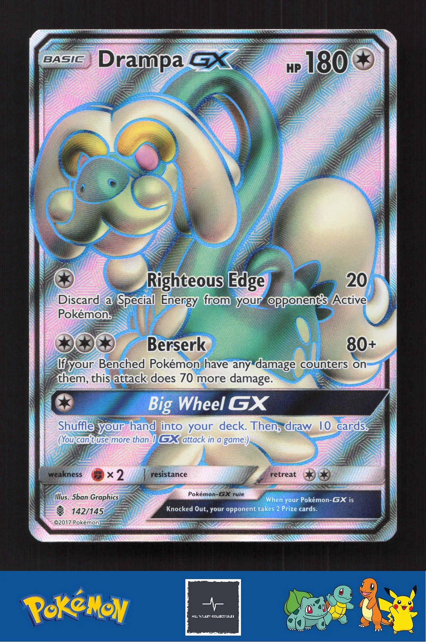 2017 SM - Guardians Rising 142/145 Drampa GX (Full Art)