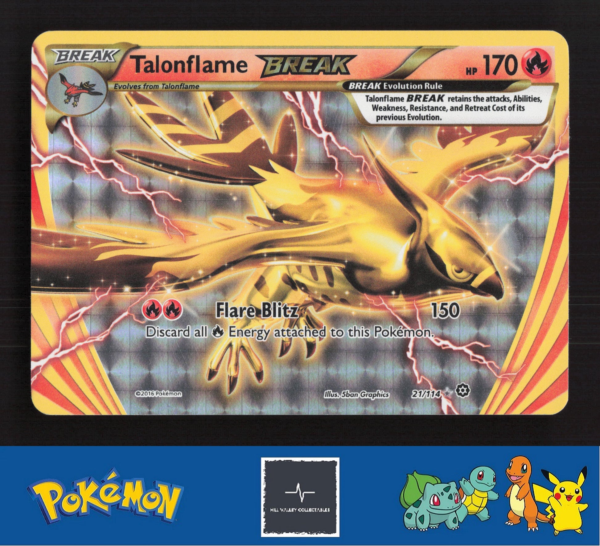 2016 Pokemon XY Steam Siege 21/114 Talonflame BREAK