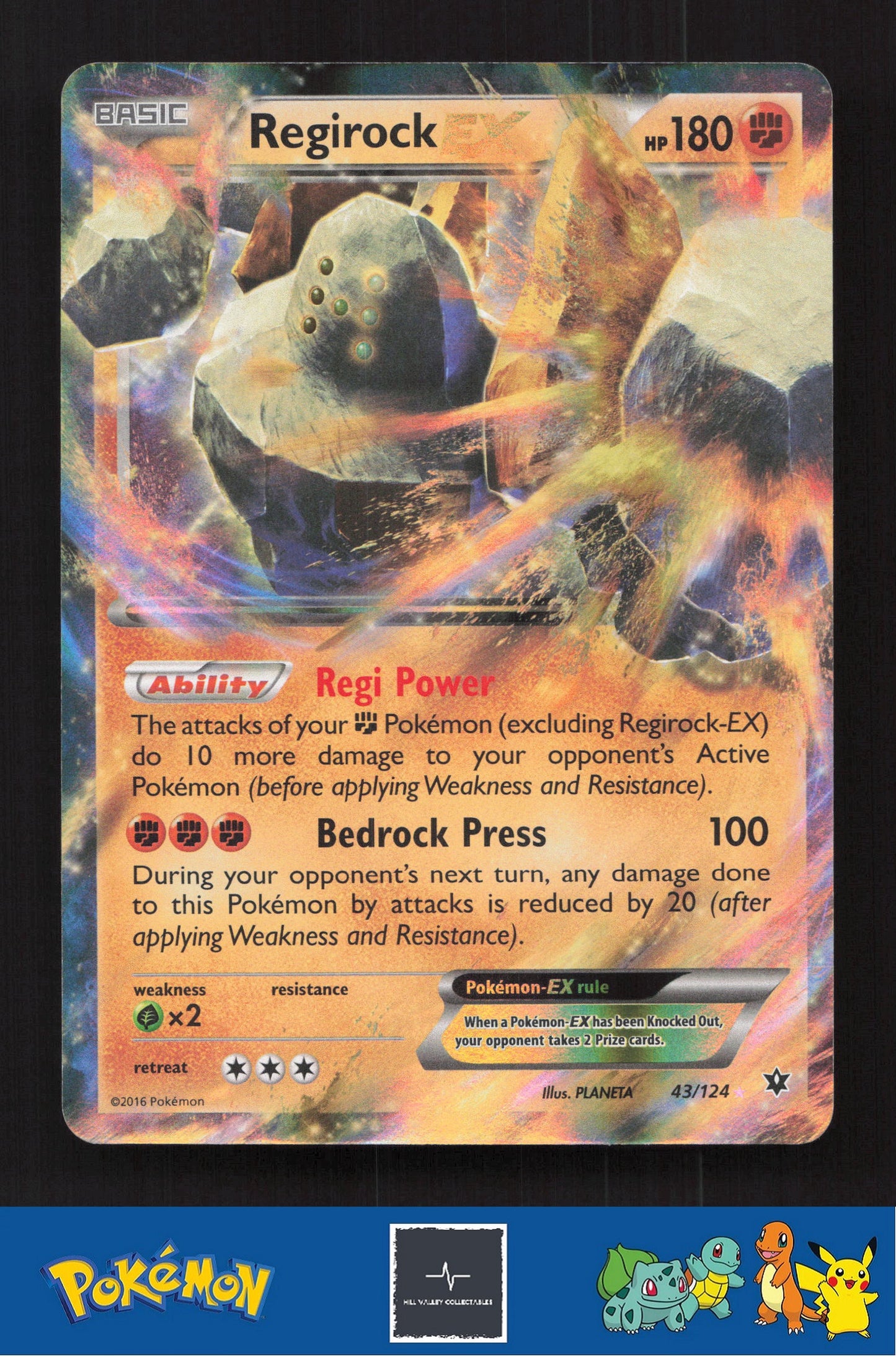 2016 Pokemon XY Fates Collide 43/124 Regirock EX