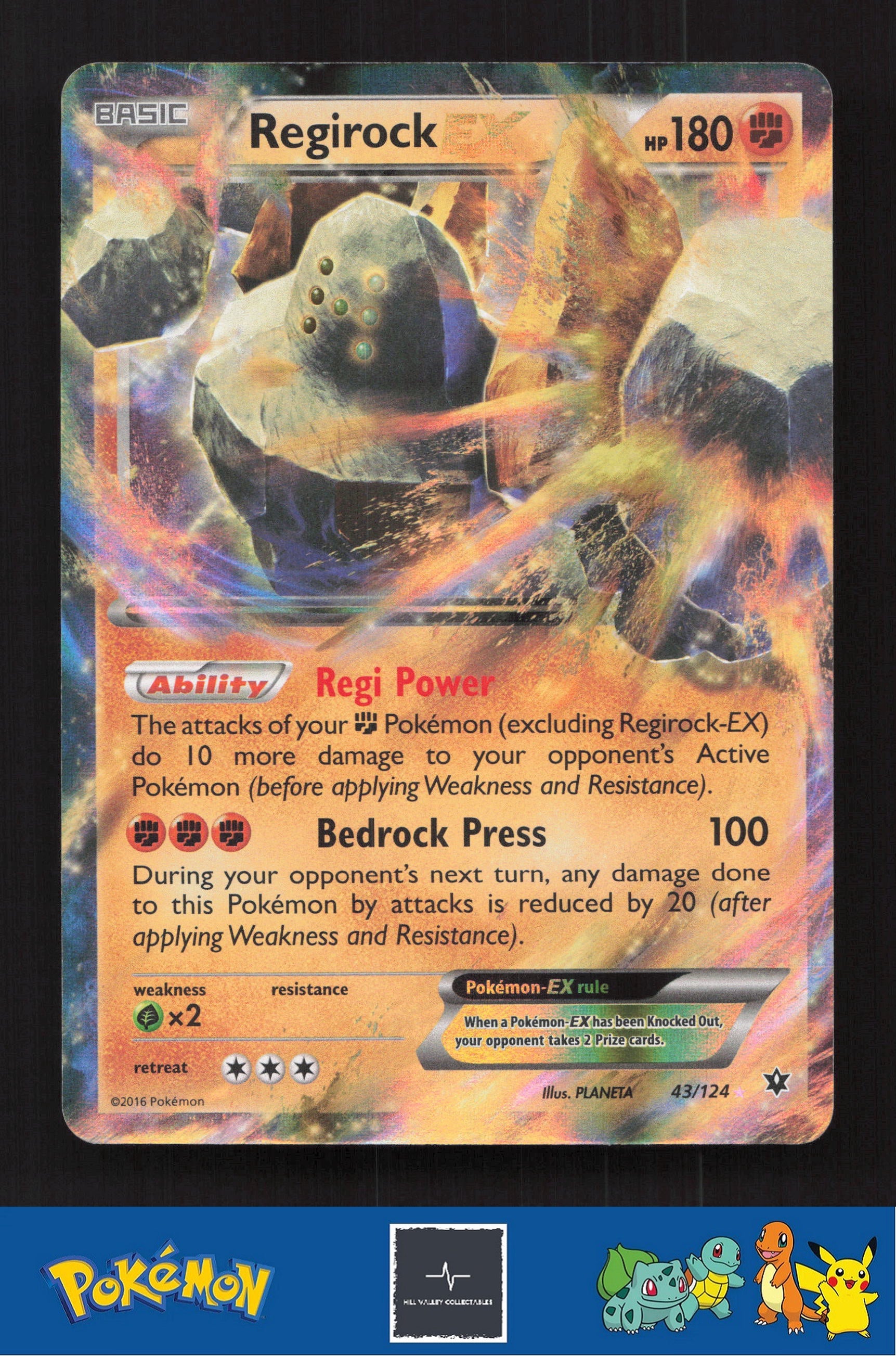 2016 Pokemon XY Fates Collide 43/124 Regirock EX