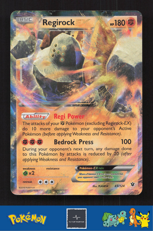 2016 Pokemon XY Fates Collide 43/124 Regirock EX