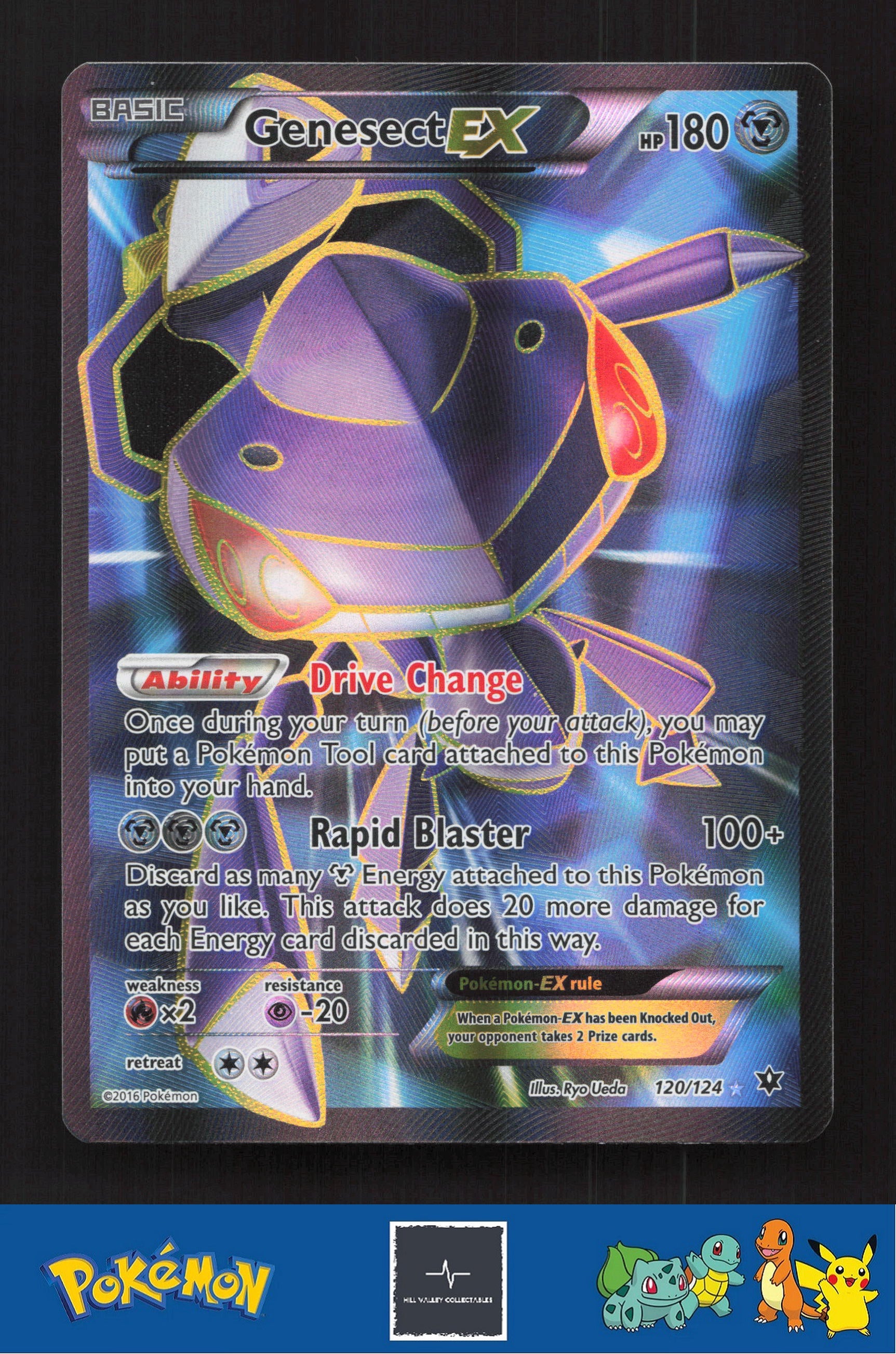2016 Pokemon XY Fates Collide 120/124 Genesect EX