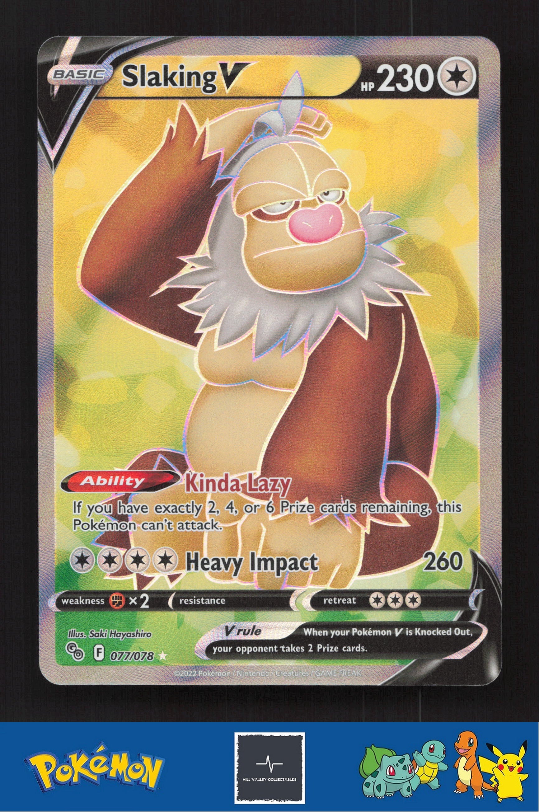 2022 Pokemon SWSH Pokemon GO 077/078 Slaking V