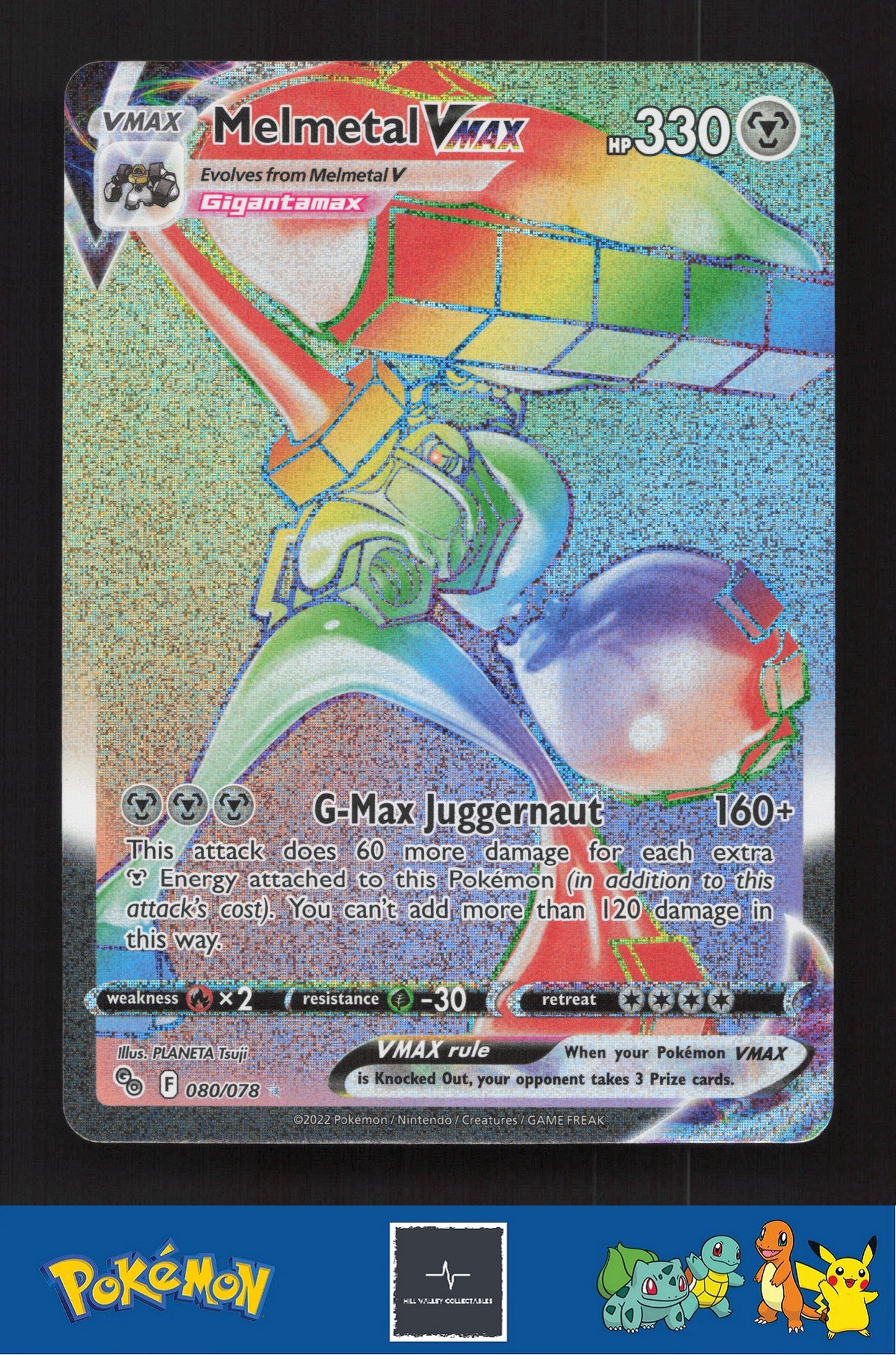 2022 Pokemon SWSH Pokemon GO 080/078 Melmetal VMAX