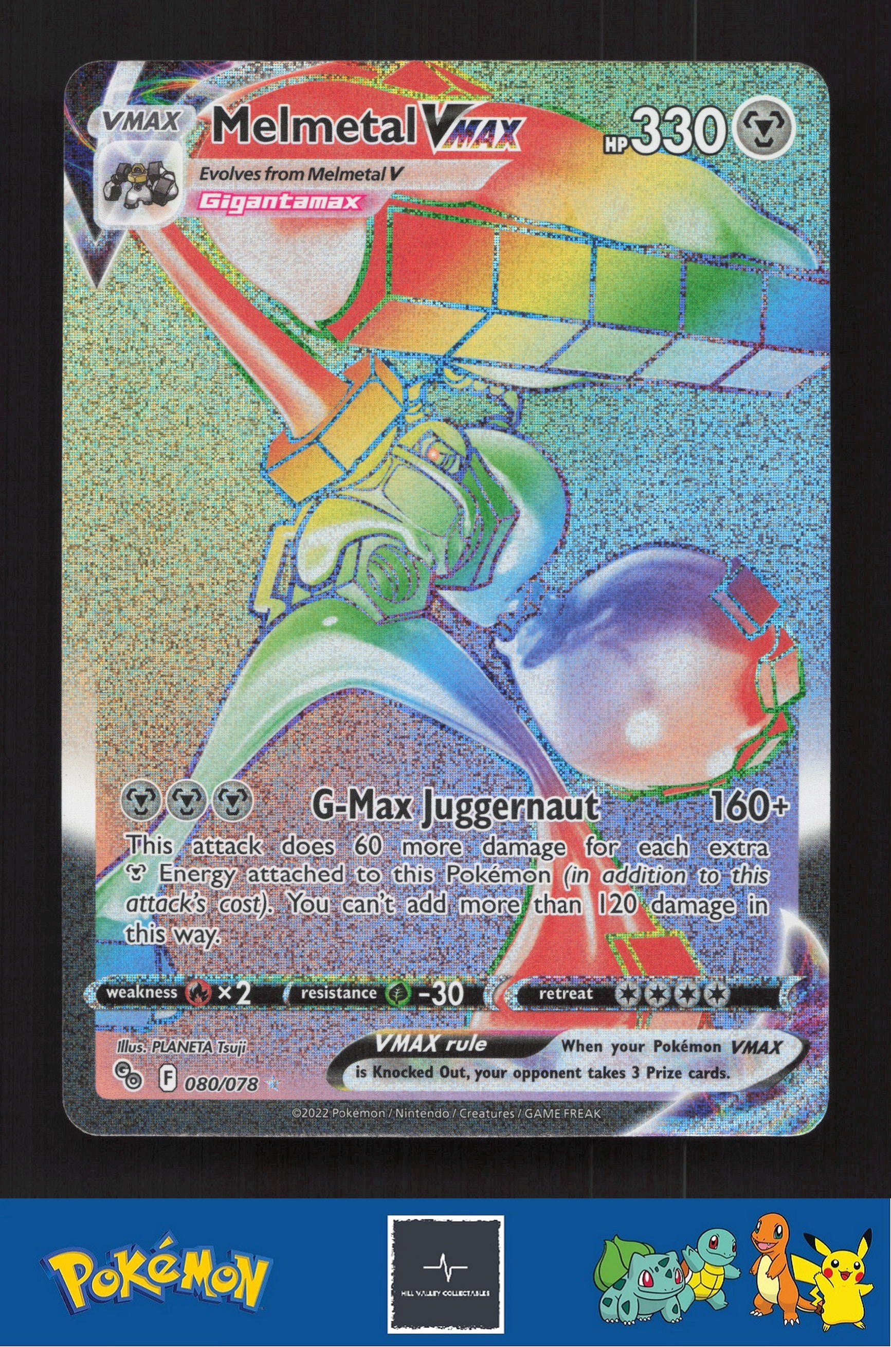 2022 Pokemon SWSH Pokemon GO 080/078 Melmetal VMAX