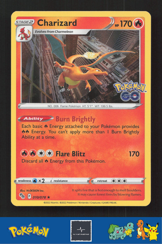 2022 Pokemon SWSH Pokemon GO 010/078 Charizard Holo