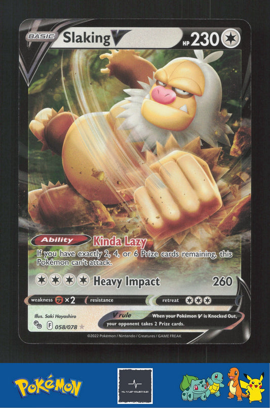 2022 Pokemon SWSH Pokemon GO 058/078 Slaking V