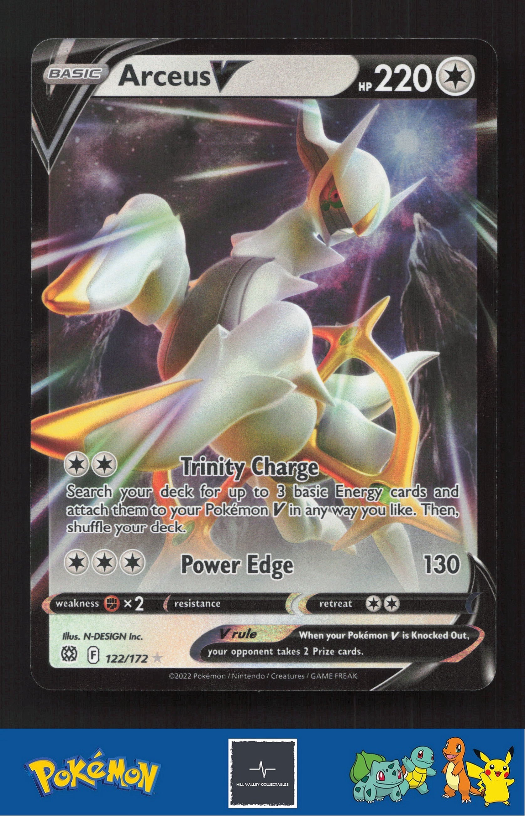 2022 Pokemon SWSH Brilliant Stars 122/172 Arceus V
