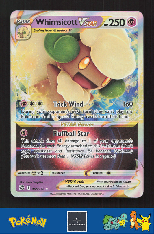 2022 Pokemon SWSH Brilliant Stars 065/172 Whimsicott Vstar
