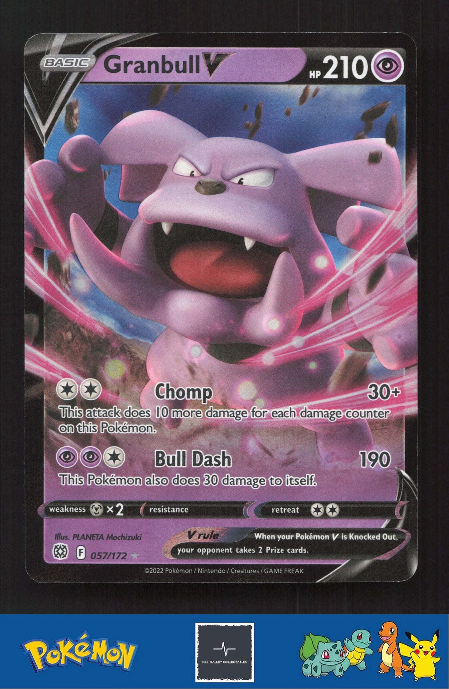 2022 Pokemon SWSH Brilliant Stars 057/172 Granbull V