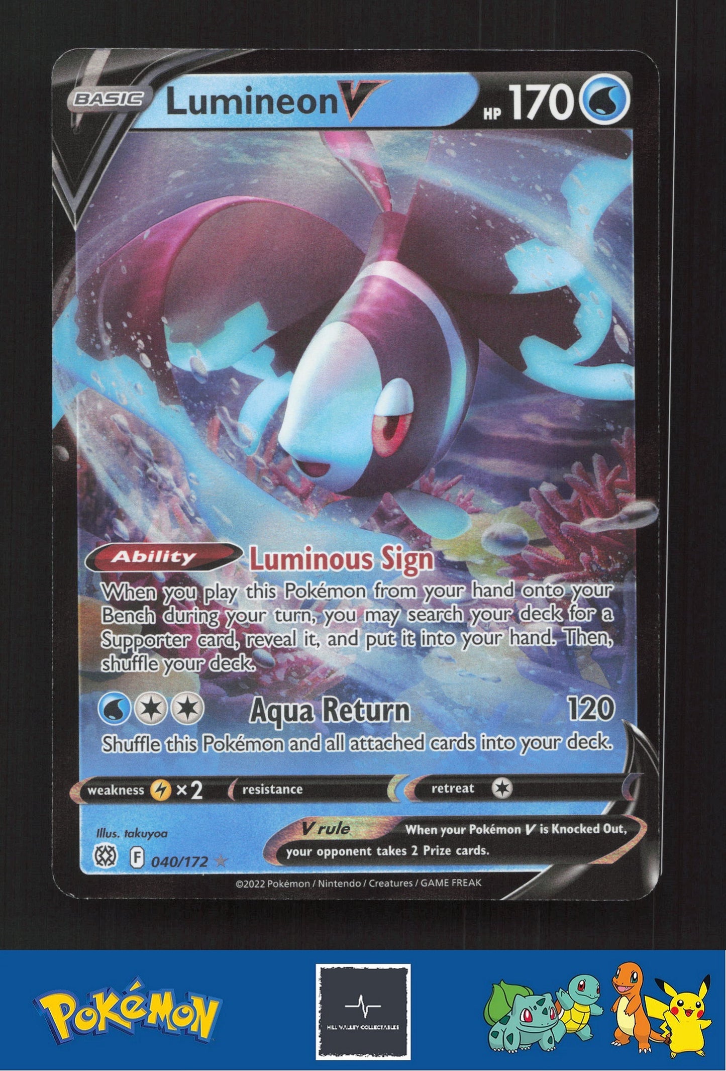 2022 Pokemon SWSH Brilliant Stars 040/172 Lumineon V