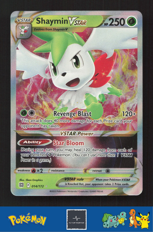 2022 Pokemon SWSH Brilliant Stars 014/172 Shaymin Vstar