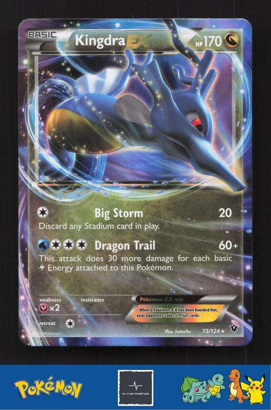 2016 Pokemon XY Fates Collide 73/124 Kingdra EX