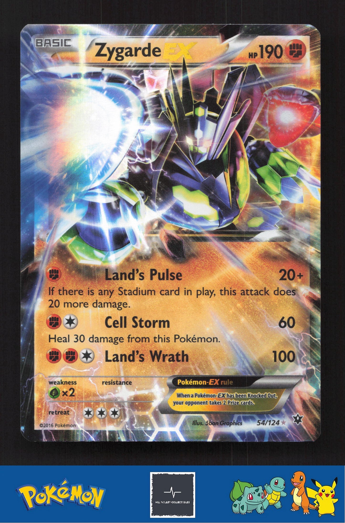 2016 Pokemon XY Fates Collide 54/124 Zygarde EX
