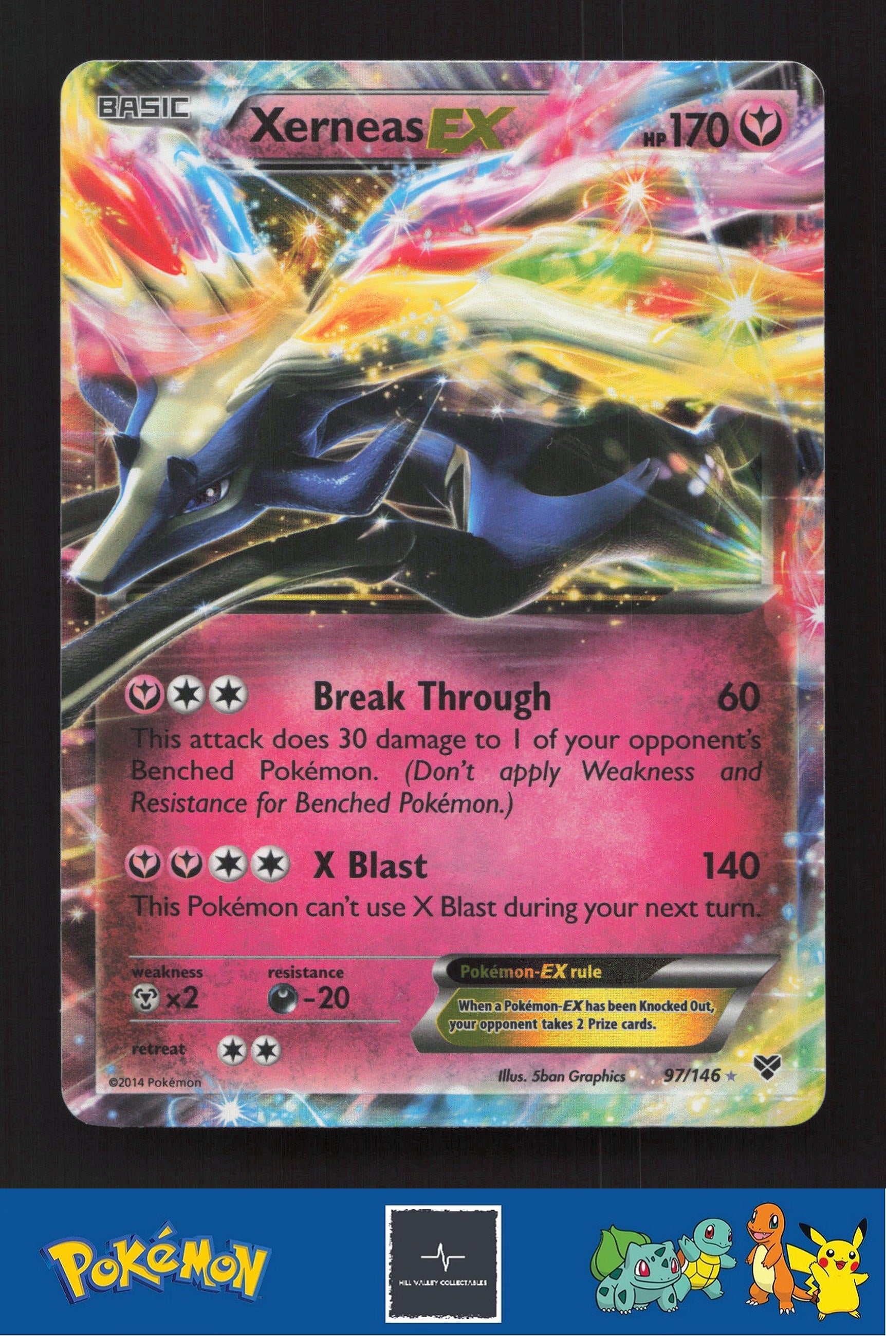 2014 Pokemon XY Base Set 97/146 Xerneas EX