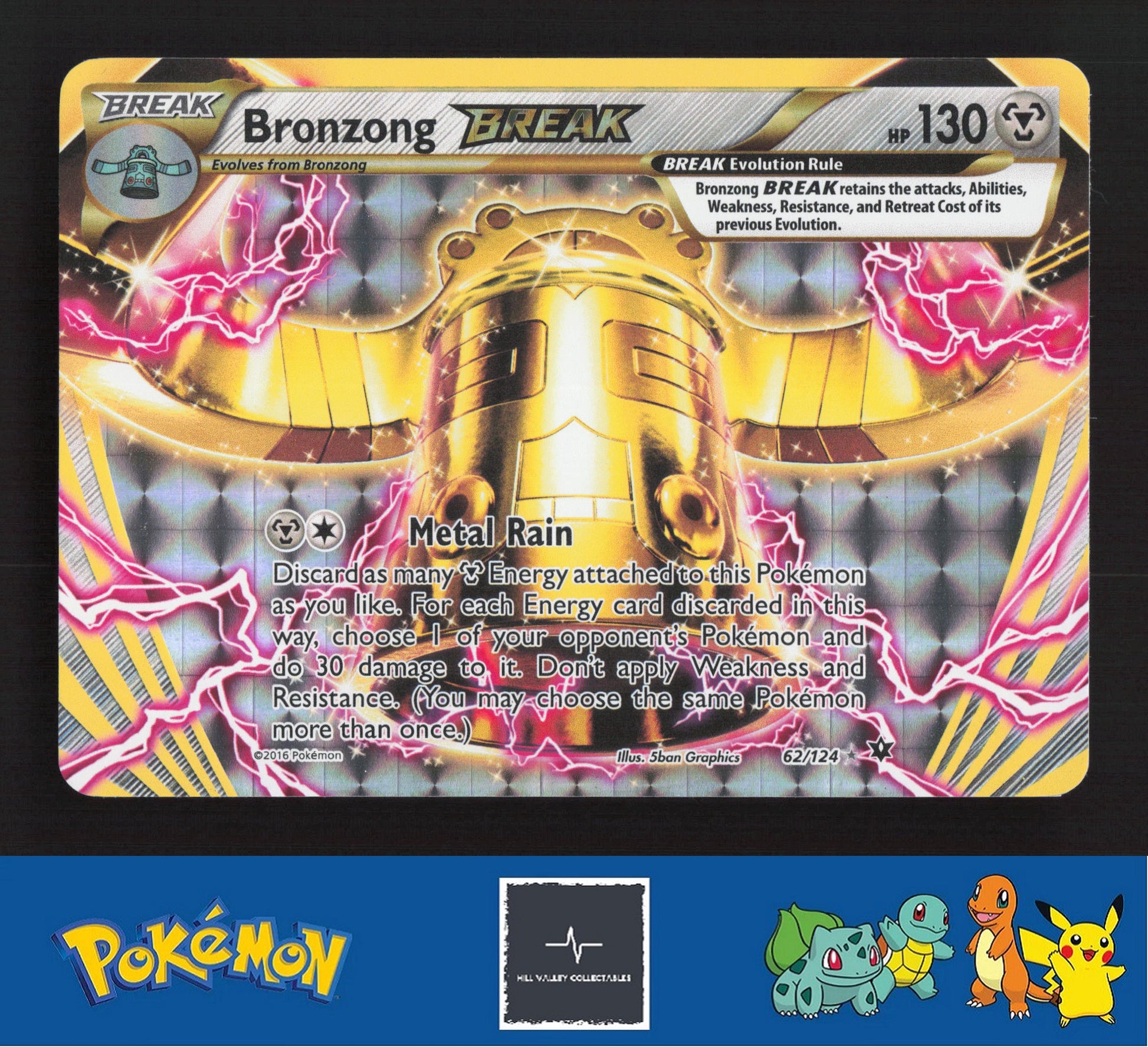 2016 Pokemon XY Fates Collide 62/124 Bronzong BREAK