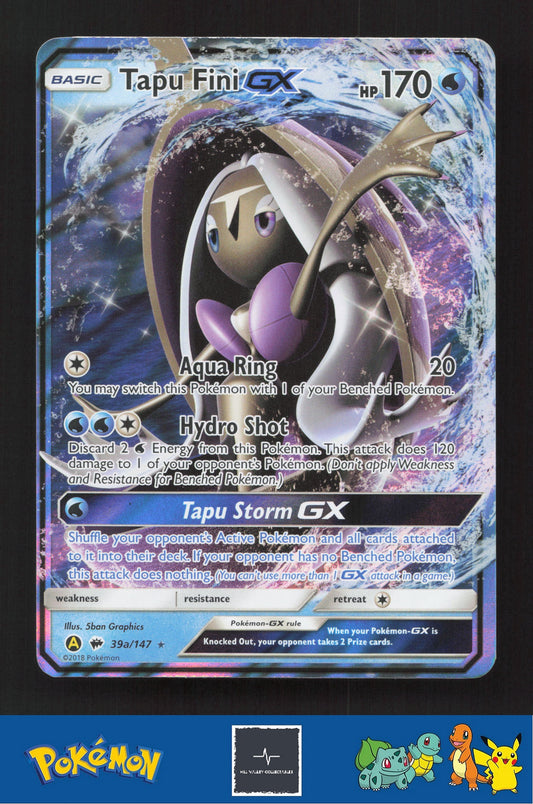 2018 Pokemon Alternate Art Promos 39a/147 Tapu Fini GX