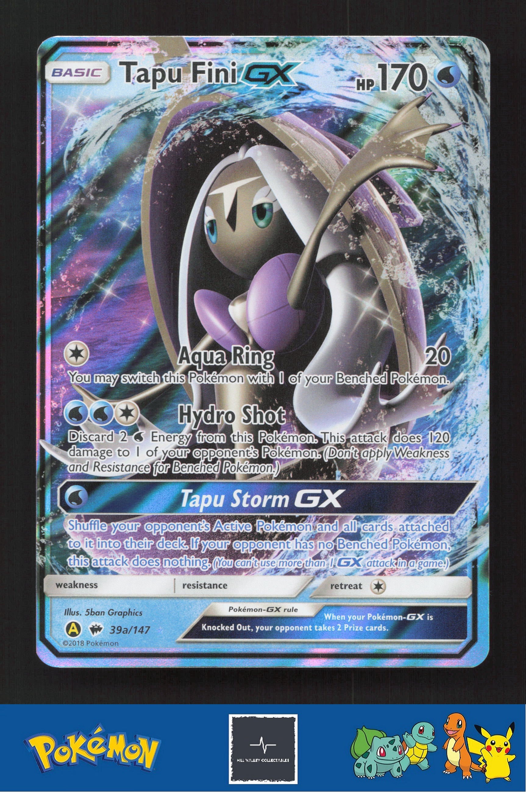 2018 Pokemon Alternate Art Promos 39a/147 Tapu Fini GX