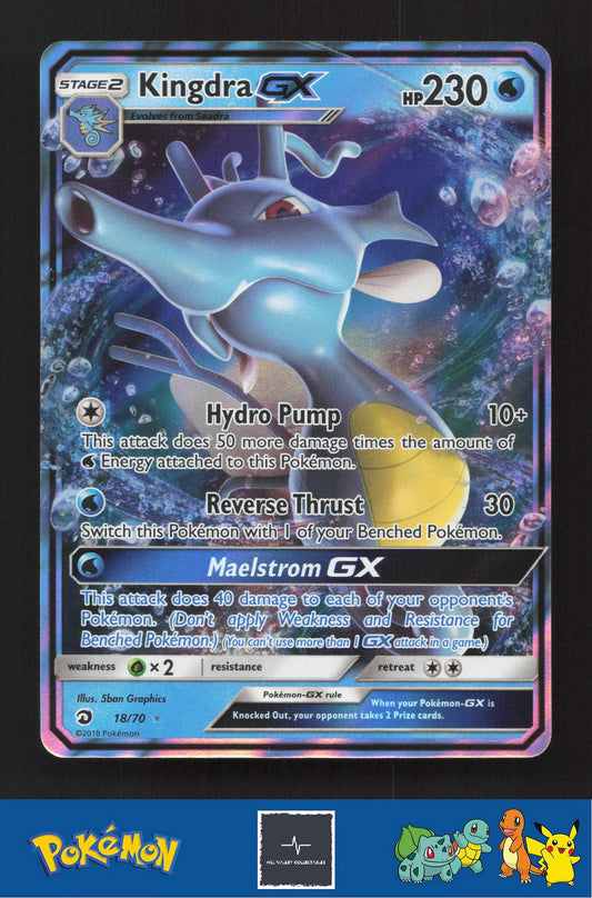 2018 Pokemon SM Dragon Majesty 18/70 Kingdra GX