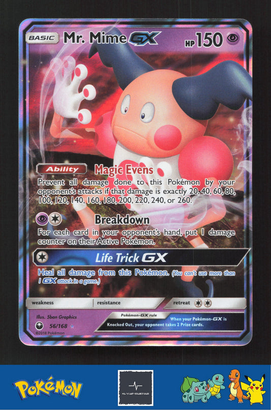 2018 Pokemon SM Celestial Storm 56/168 Mr. Mime GX