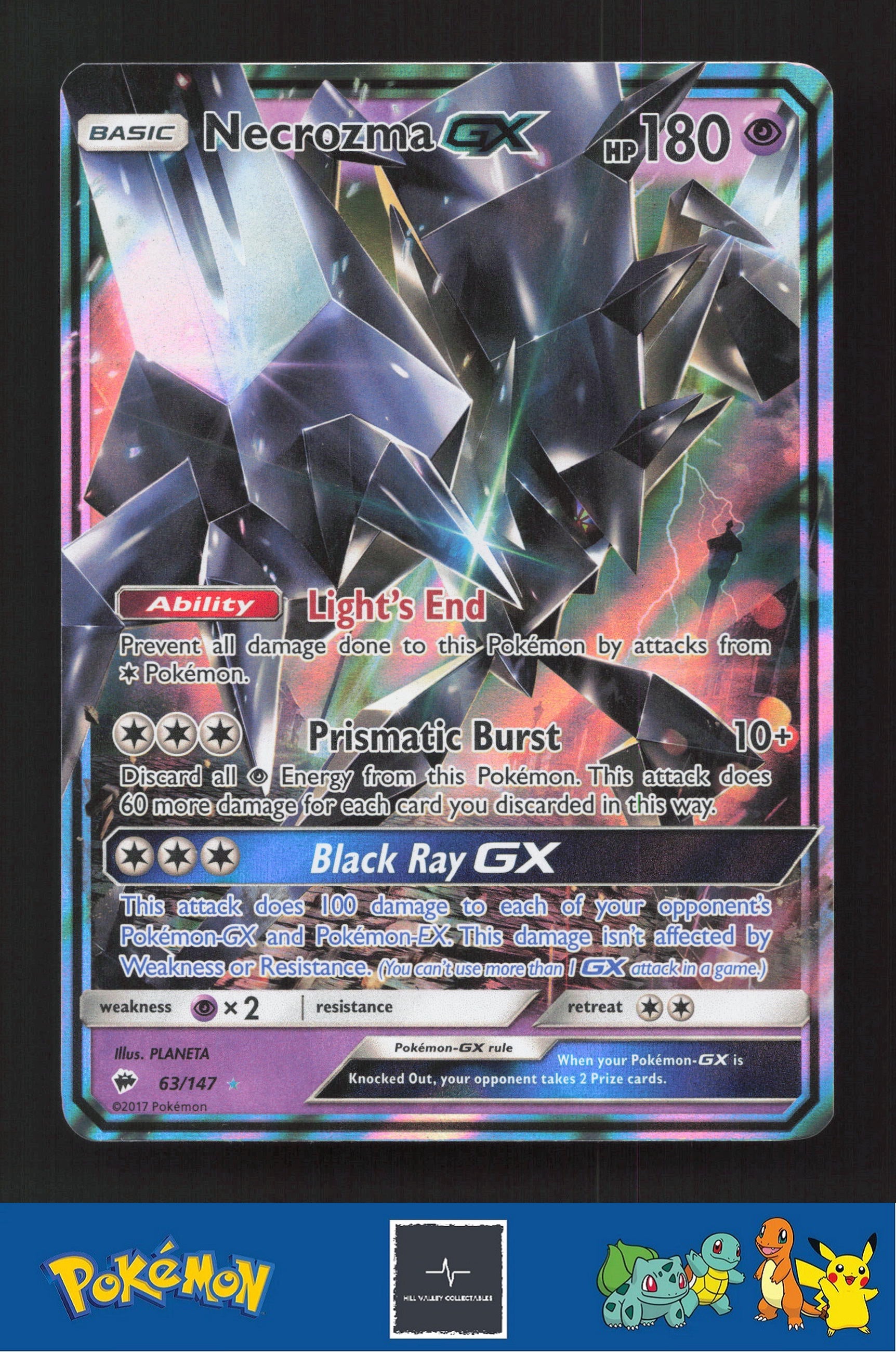 2017 Pokemon SM Burning Shadows 63/147 Necrozma GX