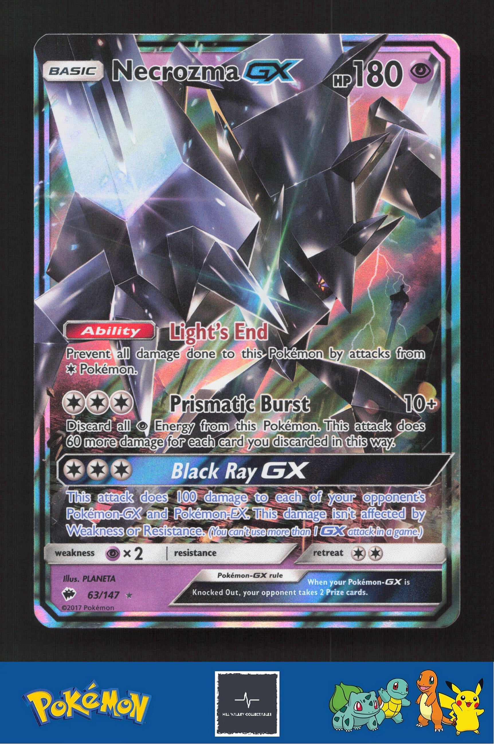 2017 Pokemon SM Burning Shadows 63/147 Necrozma GX