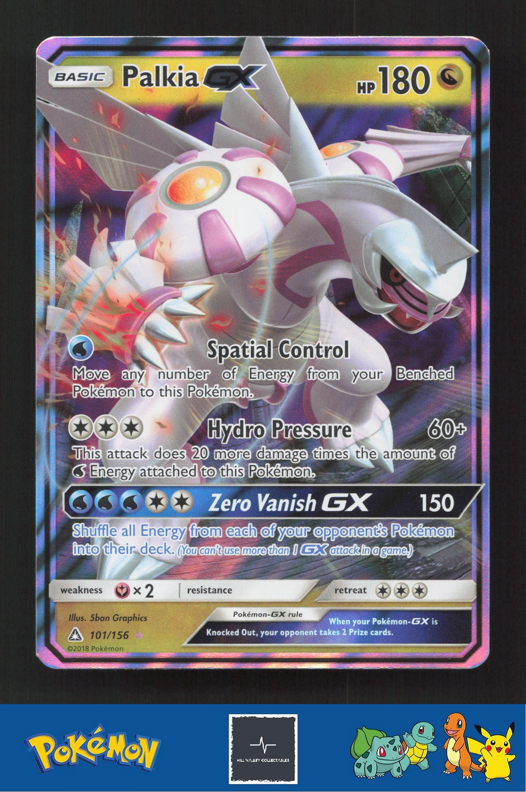 2018 Pokemon SM Ultra Prism 101/156 Palkia GX