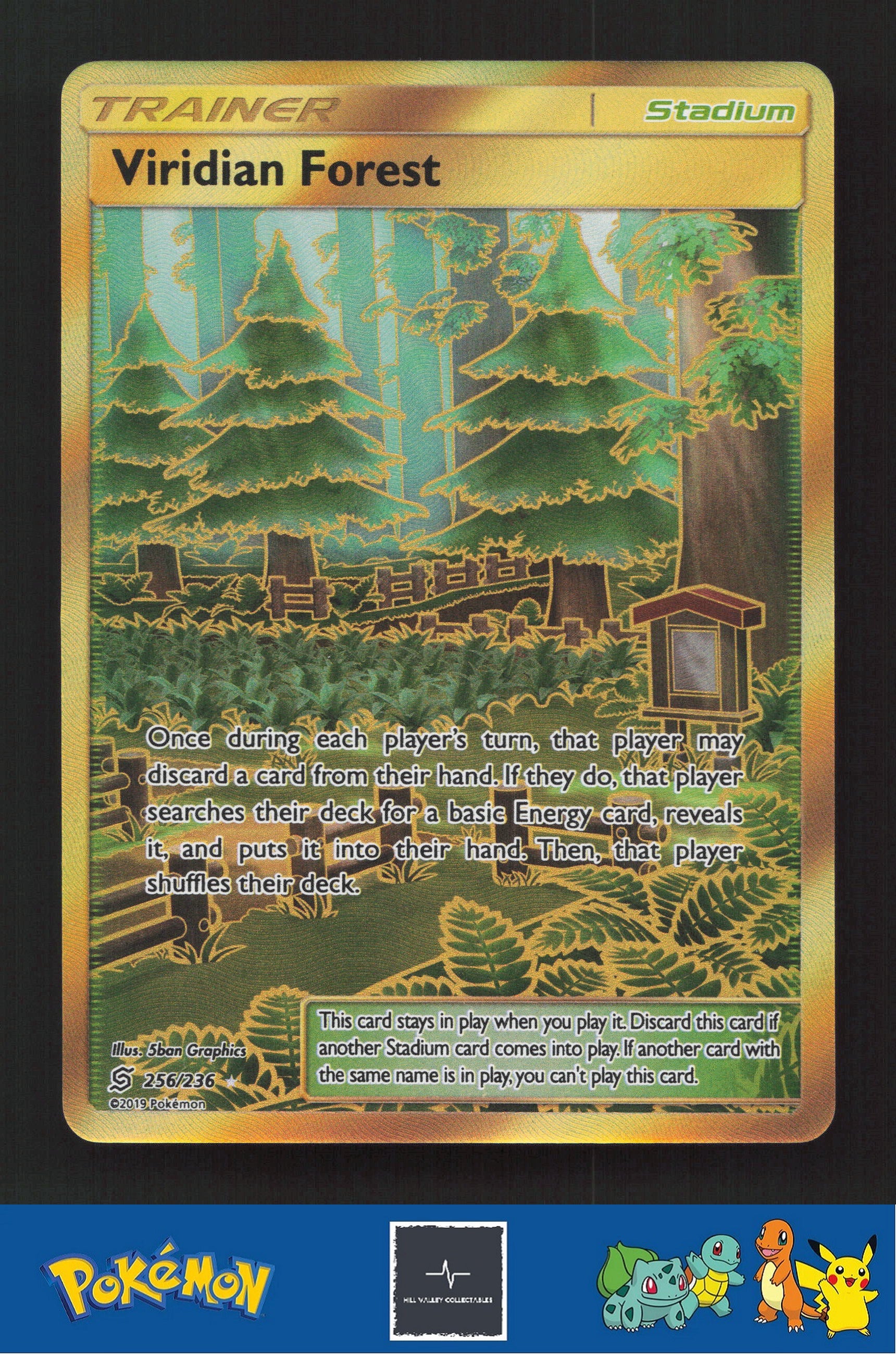2019 Pokemon SM Unified Minds 256/236 Viridian Forest