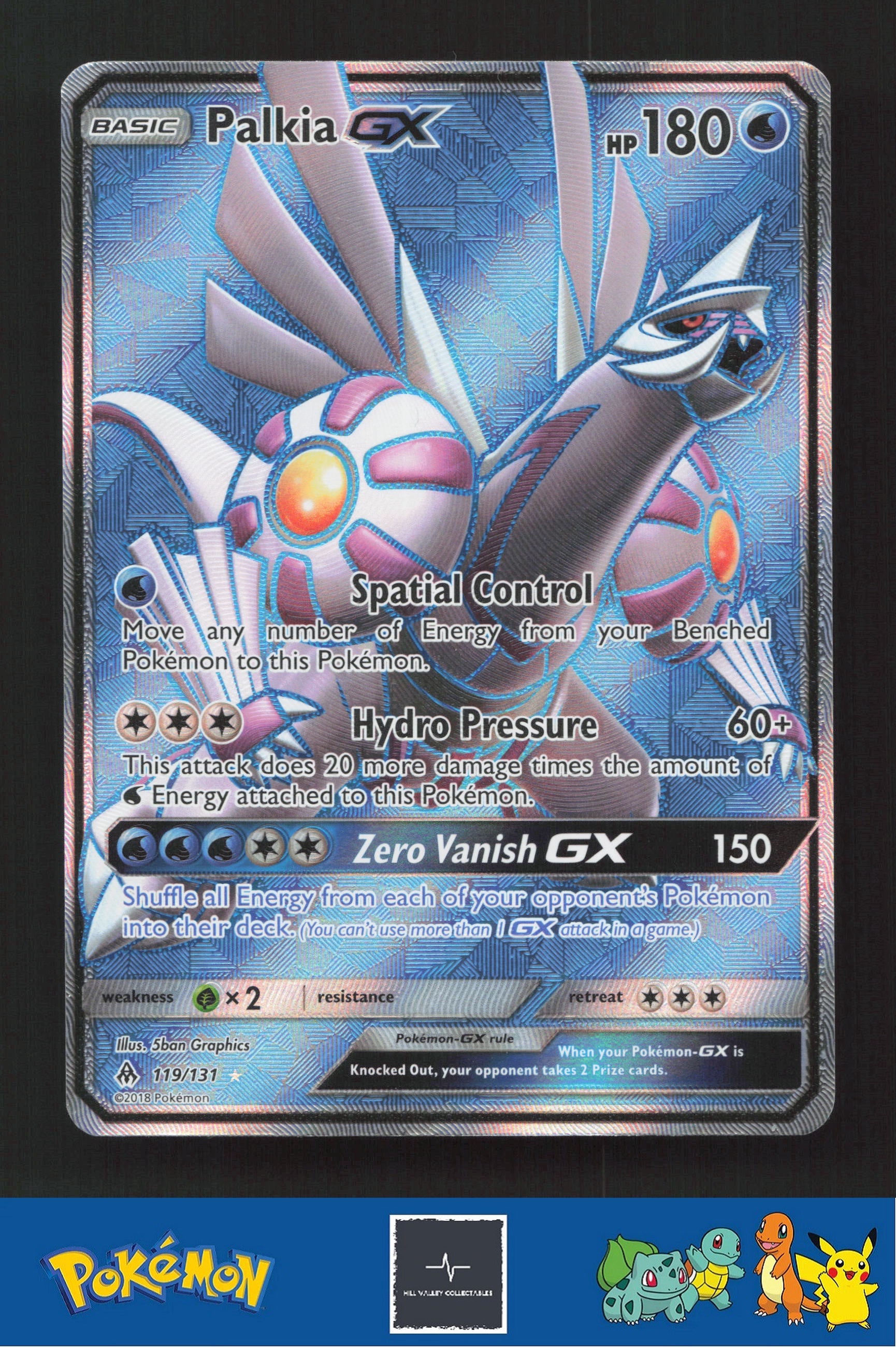 2018 Pokemon SM Forbidden Light 119/131 Palkia GX