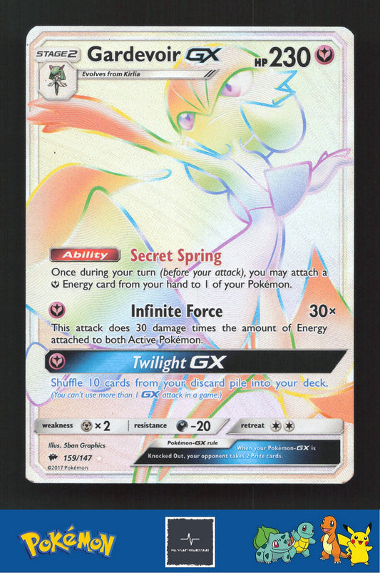 2017 Pokemon SM Burning Shadows 159/147 Gardevoir GX