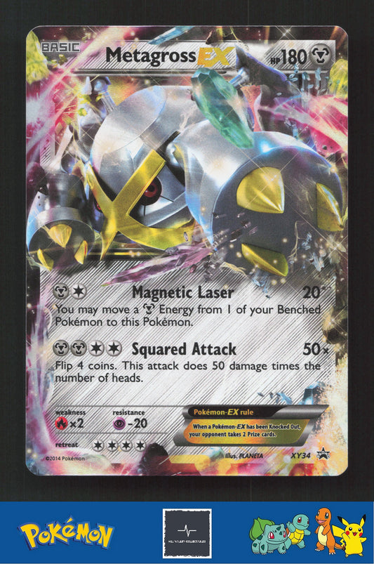 2014 Pokemon XY Promo XY34 Metagross EX (Shiny)