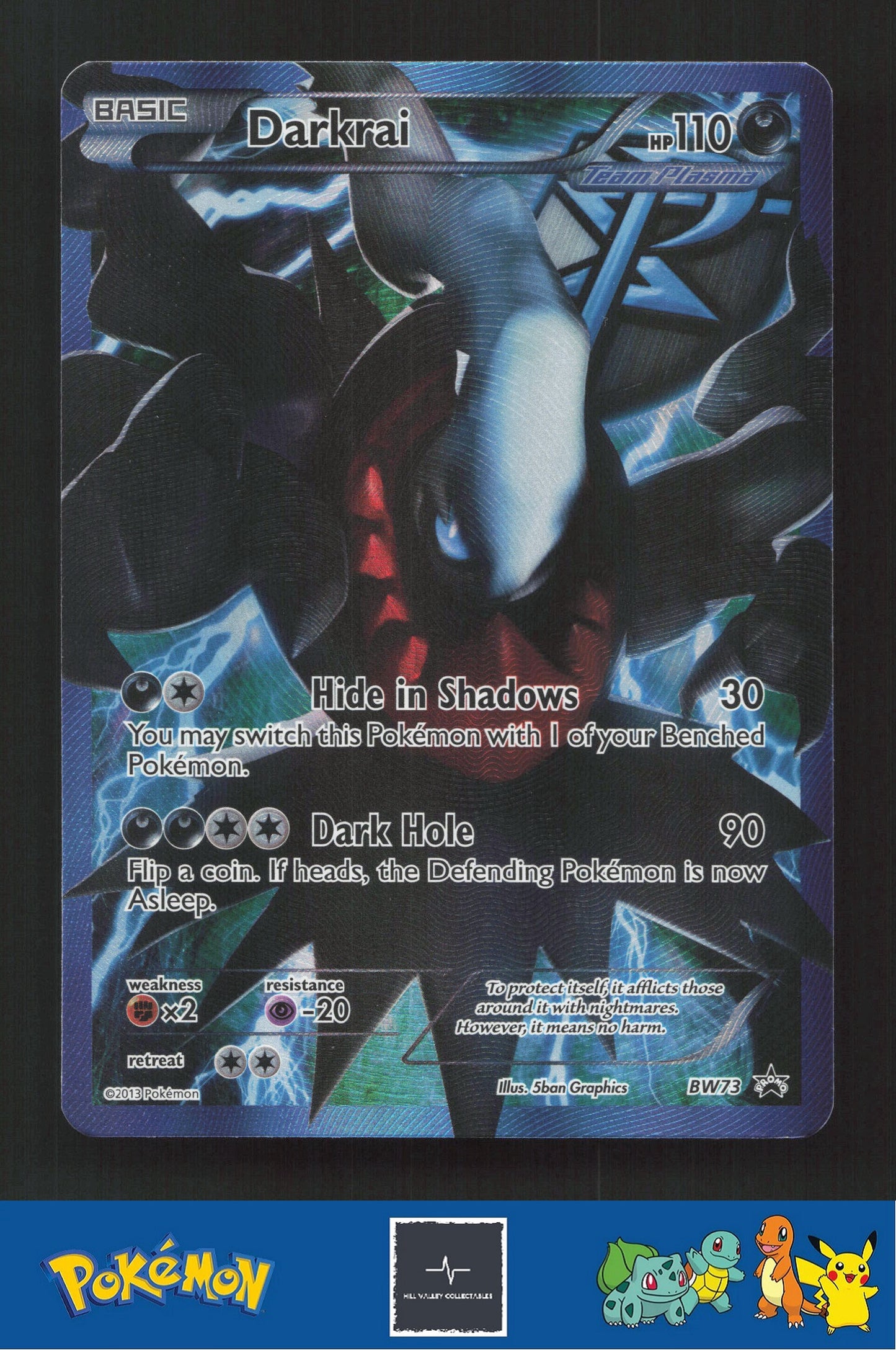 2013 Pokemon BW Black and White Promo BW73 Darkrai (Team Plasma)