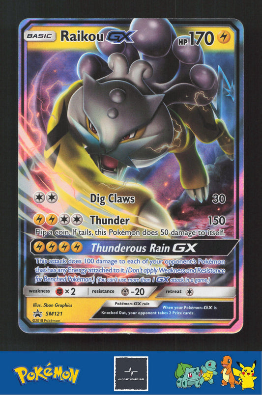 2018 Pokemon SM Sun & Moon Promo SM121 Raikou GX