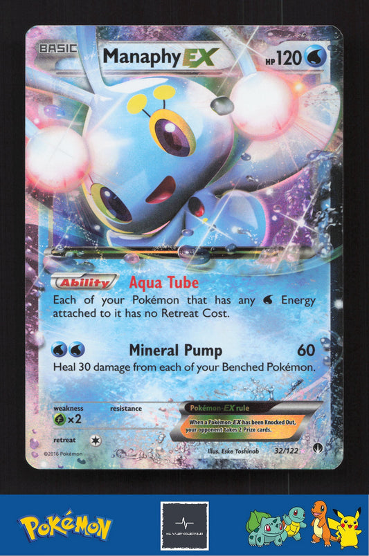 2016 Pokemon XY BREAKpoint 32/122 Manaphy EX