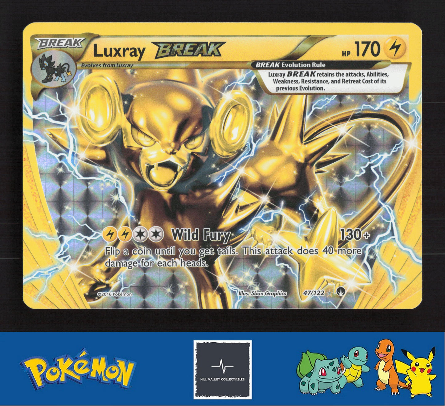 2016 Pokemon XY BREAKpoint 47/122 Luxray BREAK