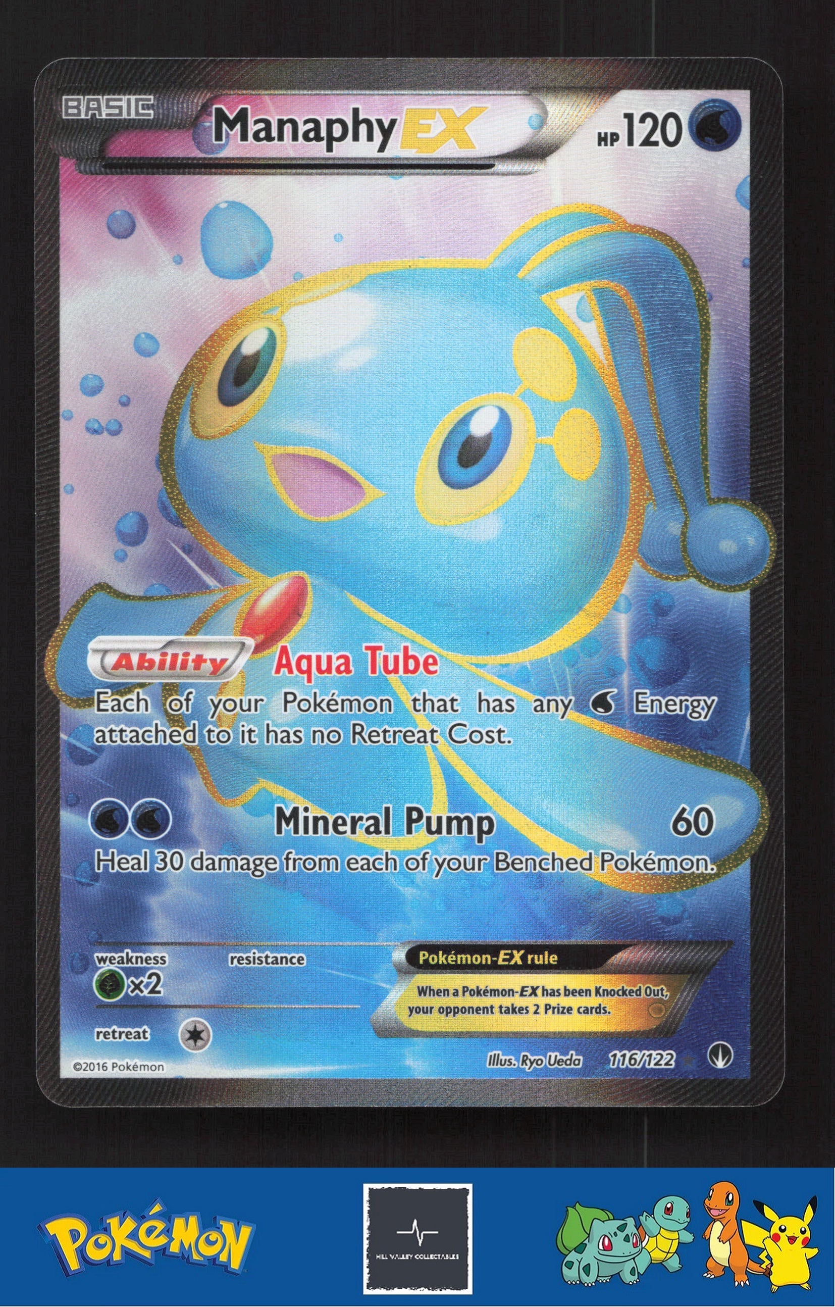 2016 Pokemon XY BREAKpoint 116/122 Manaphy EX